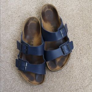 Navy Birkenstock Arizona